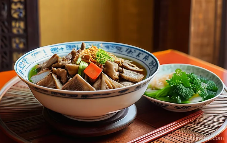 건조 식품의 다채로운 활용 방안 - **A Heartwarming Vietnamese Family Meal with Traditional Dried Foods**
A warm and inviting scene...